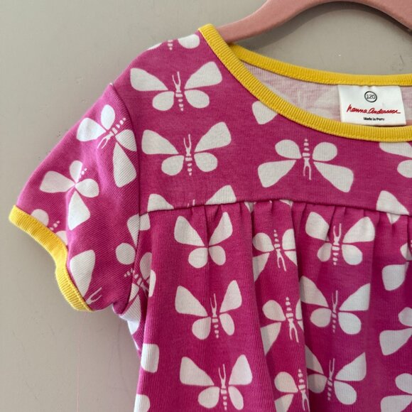 $17 ADD ON hanna andersson cotton butterfly print dress Zara‎ Janie and Jack - Picture 3 of 3